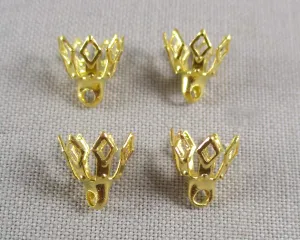 25% OFF!! Bell Caps Gold Tone 14pcs (2123)