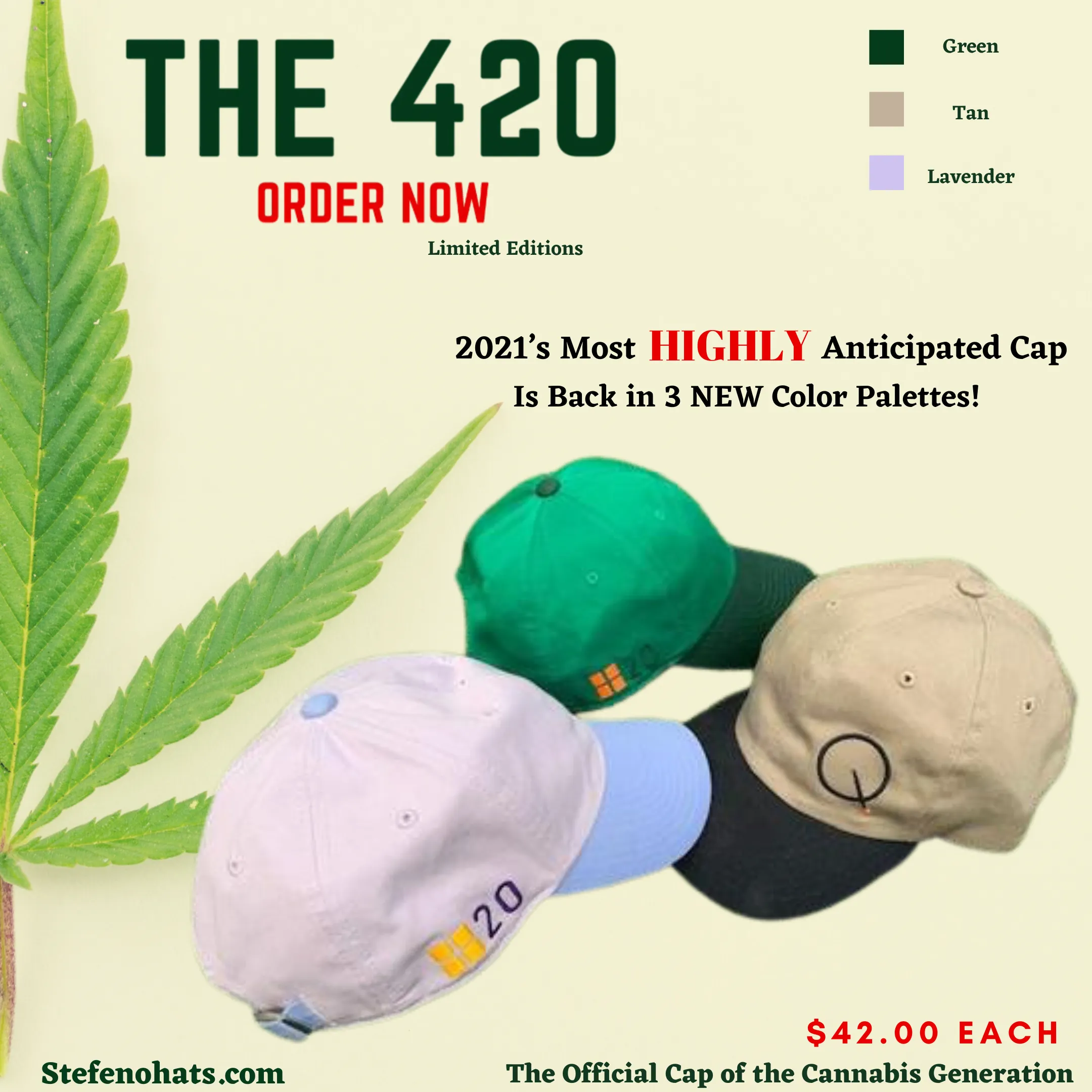 420 Luxury Baseball Cap - Exclusive - SAVE 20%