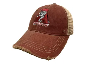 Alabama Crimson Tide Retro Brand Red Vintage Distressed Mesh Snapback Hat Cap