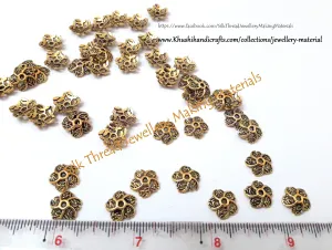 Antique Gold Multiple leaf Bead Cap -BC32