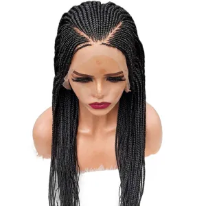 Black 13x6 Braided Synthetic Lace Front