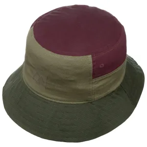 Stylish and Versatile BUFF Sun Bucket Beanie Hat in Red/Khaki - Enhance Your Summer Style and Sun Protection