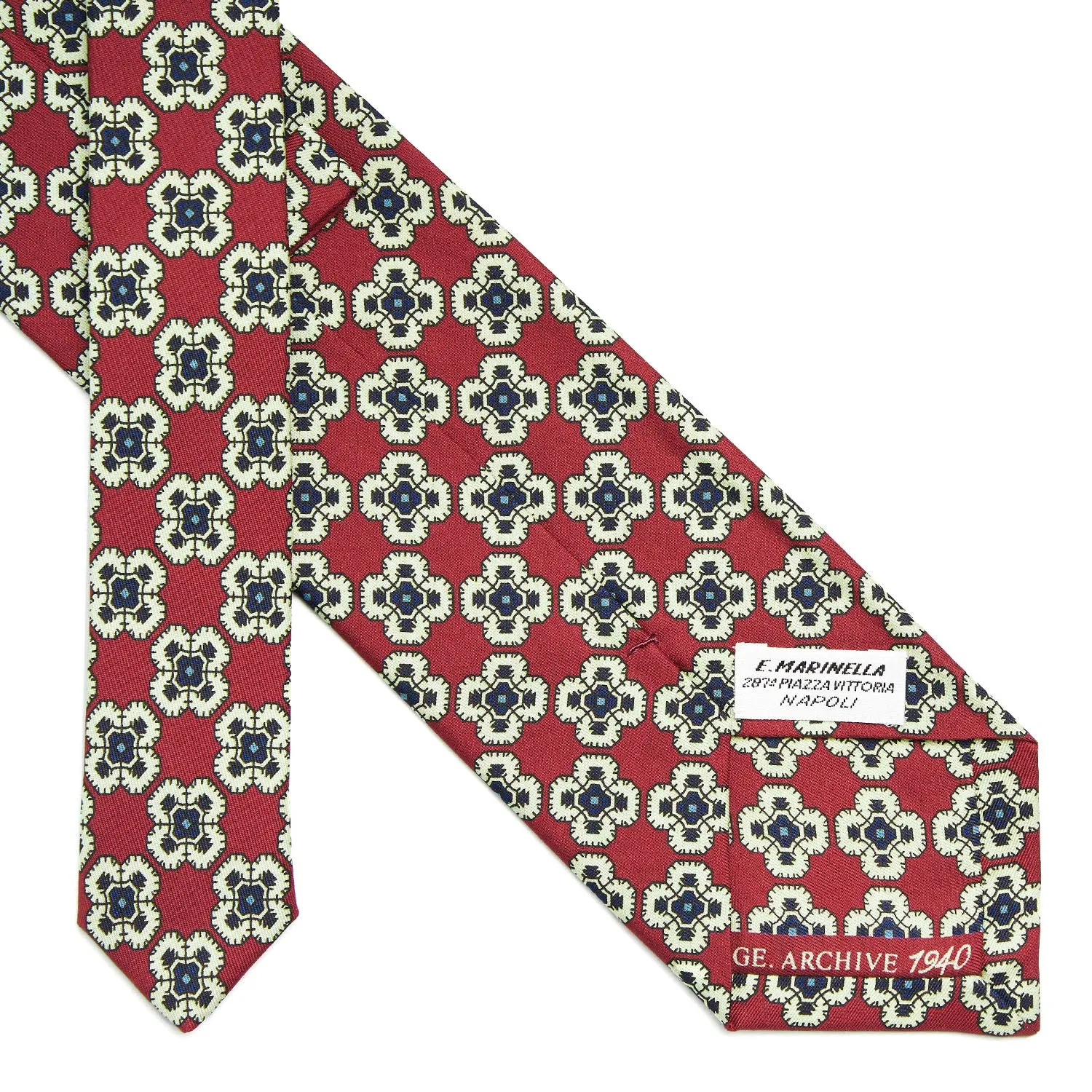 BURGUNDY SILK TIE