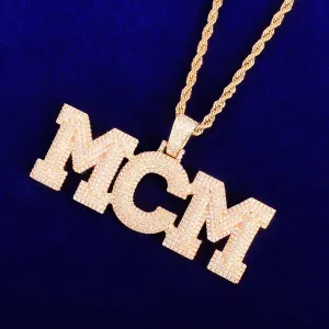 Bust down VVS1 Custom Letter Pendant- Gold