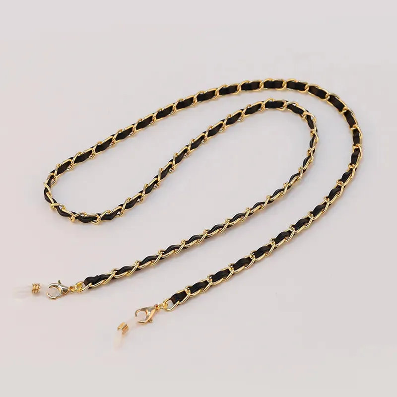 Chokore Braided Glass Chain (Black & Gold)