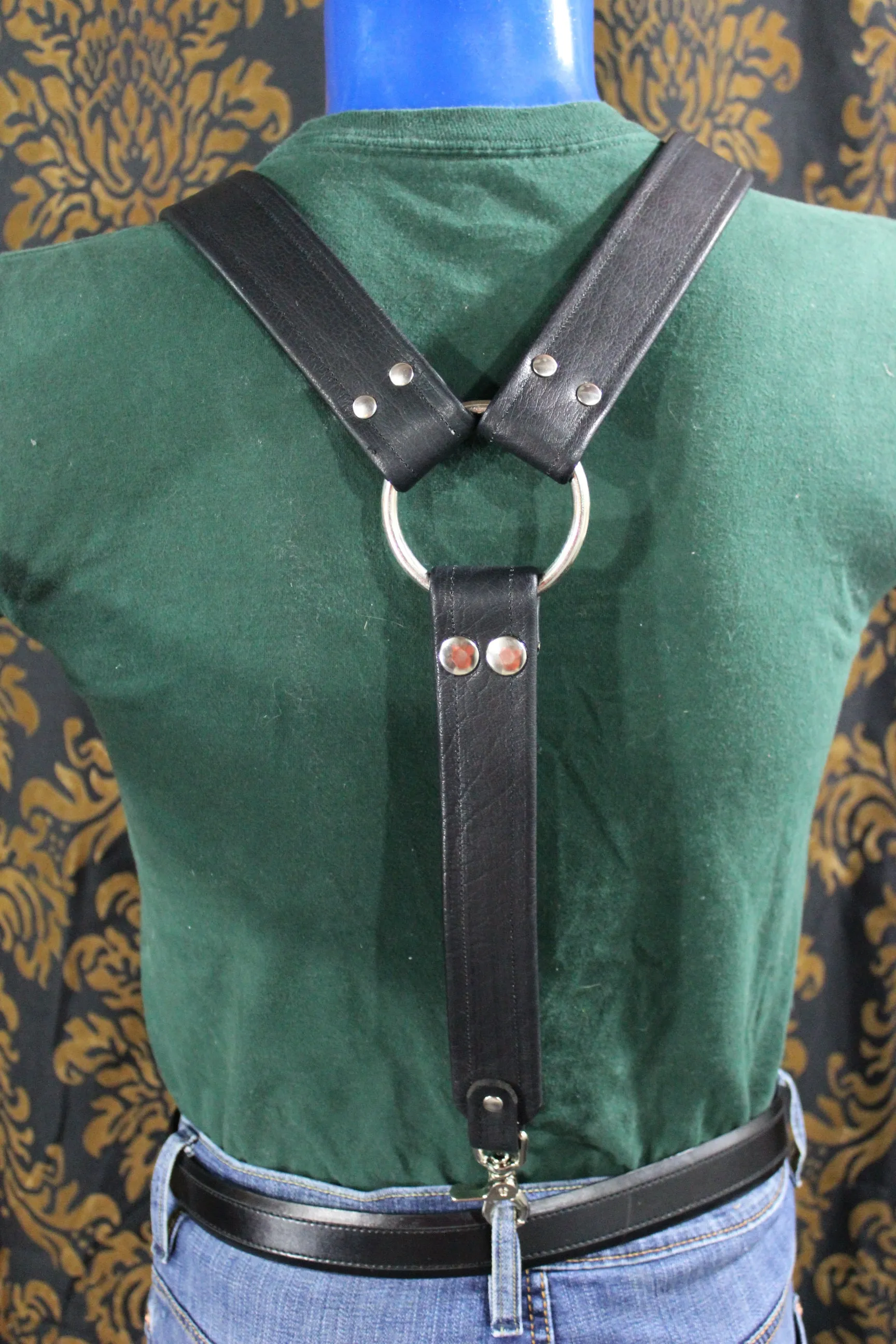 Classic Convertible Leather Suspenders