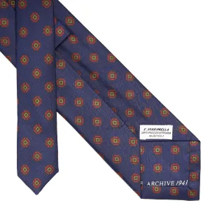 DARK BLUE SILK TIE