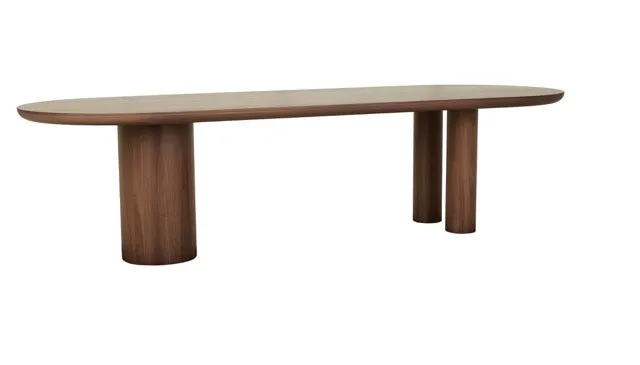 GlobeWest | Seb Oval Dining Table | Walnut