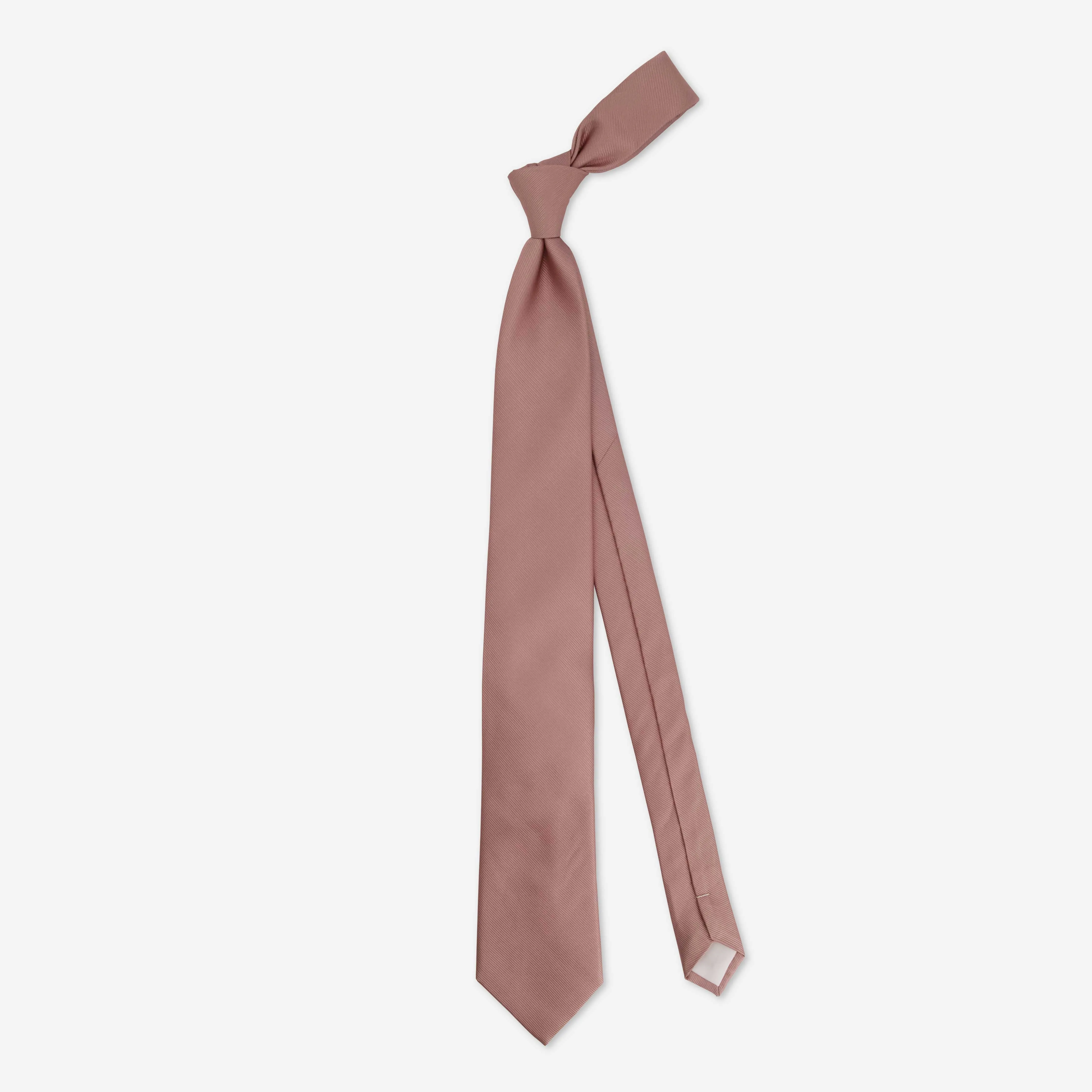 Grosgrain Solid Mauve Stone Tie