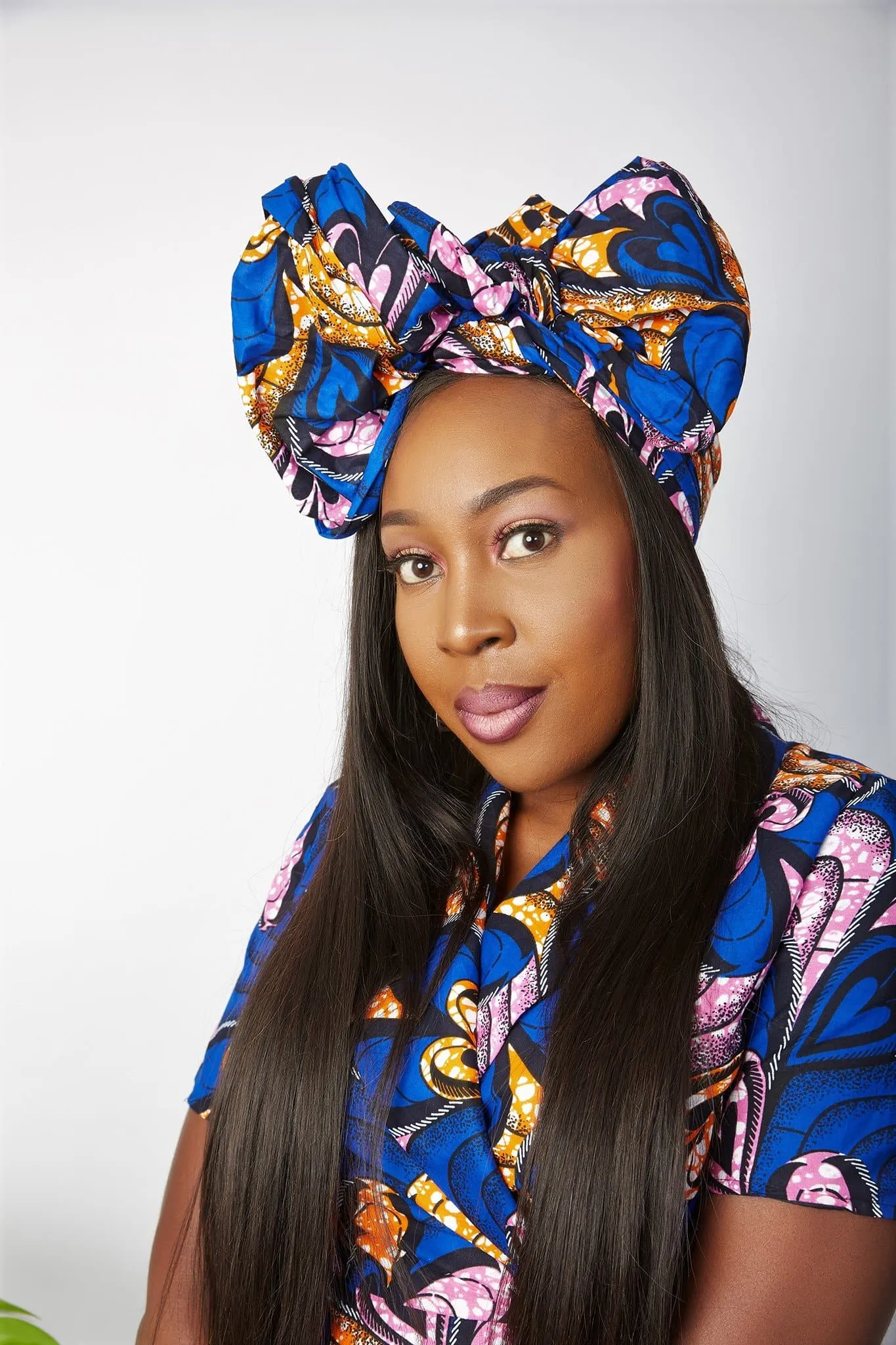 New In African Ankara Print Headwrap/Headtie - Oyinda