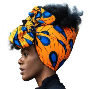 New In African Ankara Print Headwrap/Headtie