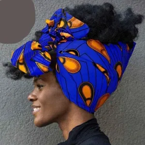 New In African Ankara Print Headwrap/Headtie