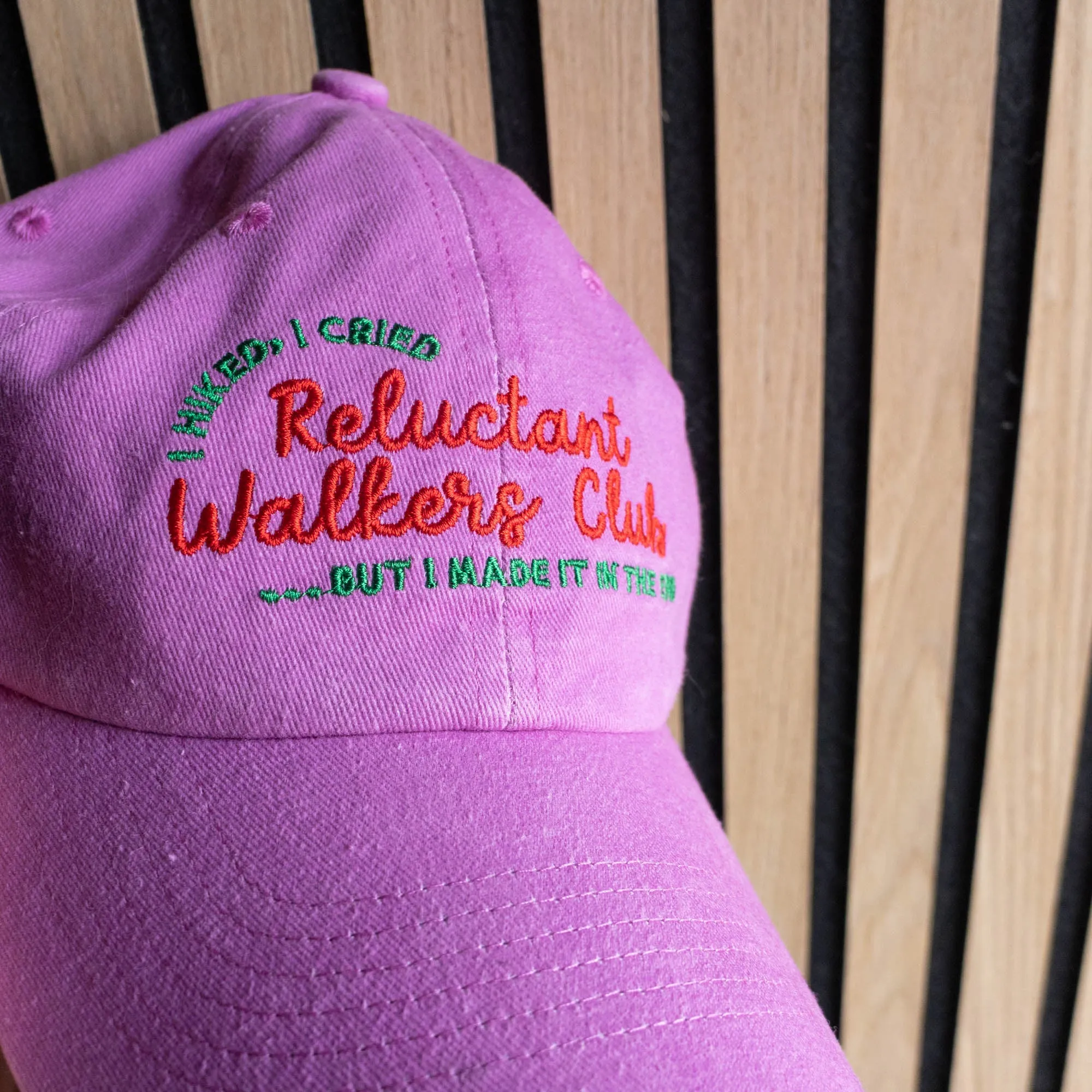 Reluctant Walkers Club Purple Cap