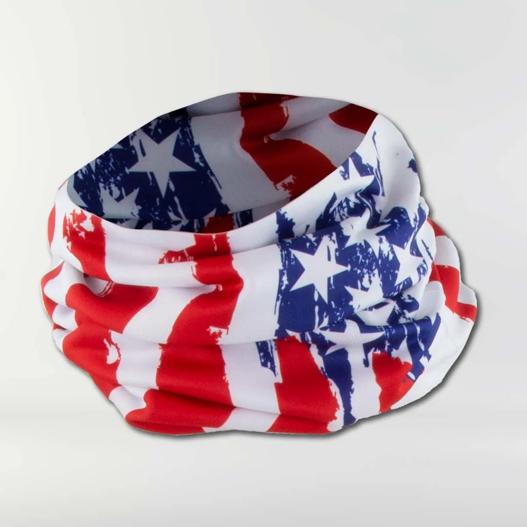 Rugged USA Flag Multi-Use Neck Gaiter & Headwear