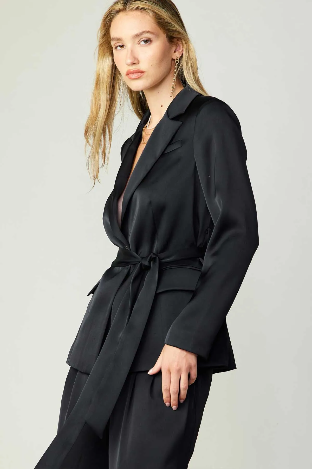 Satin Robe Blazer